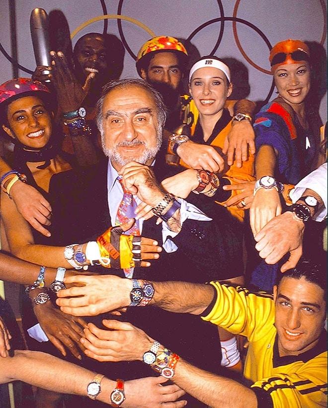 نيكولا حايك يحمل الشعلة الأولمبية في أتلانتا 1996