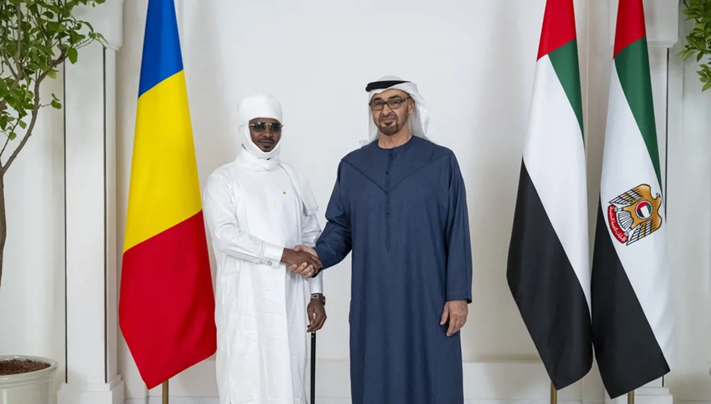 الرئيس الإماراتي يبحث مع نظيره التشادي تعزيز العلاقات الثنائية