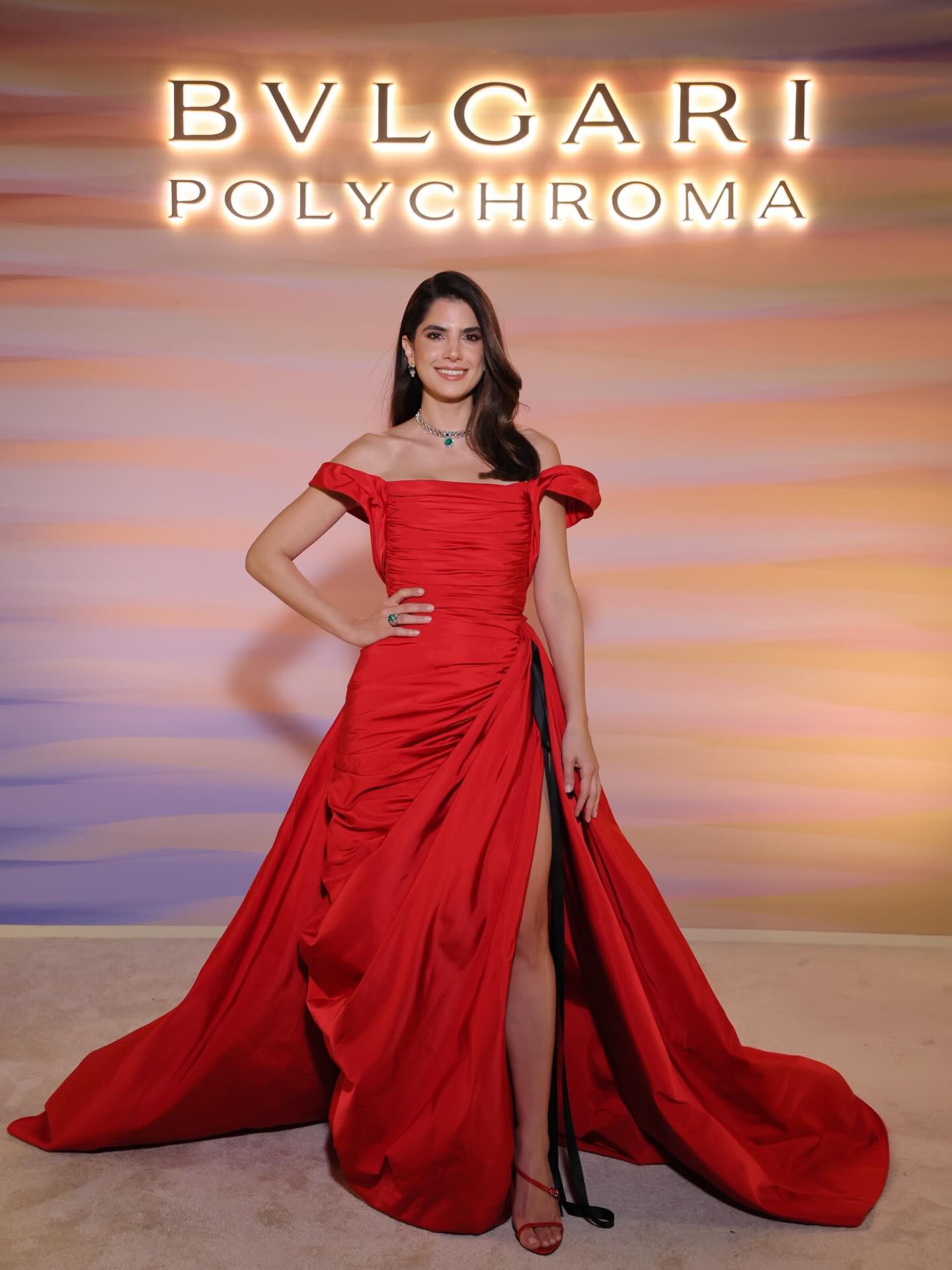 كارمن بصيبص بتوقيع كريكور جابوطيان في دبي (إنستغرام)