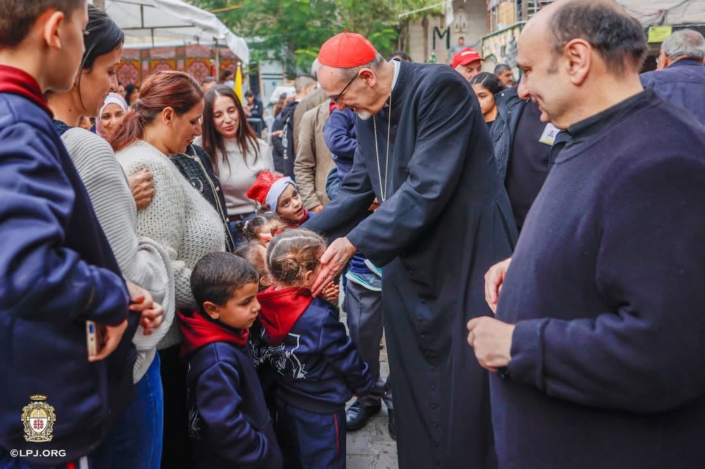 بطريرك القدس للاتين في غزة (فايسبوك).