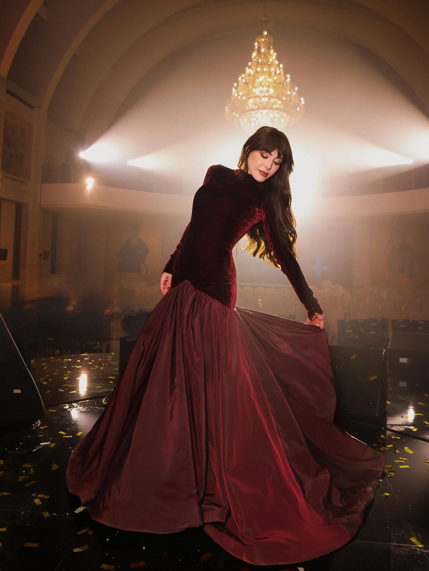 عبير نعمة بتصميم رامي قاضي (إنستغرام)