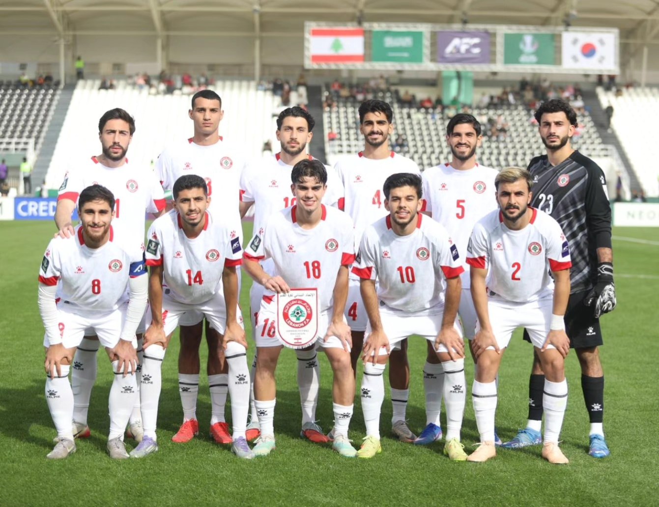 منتخب لبنان الأولمبي. (صفحة الاتحاد اللبناني لكرة القدم على فايسبوك)