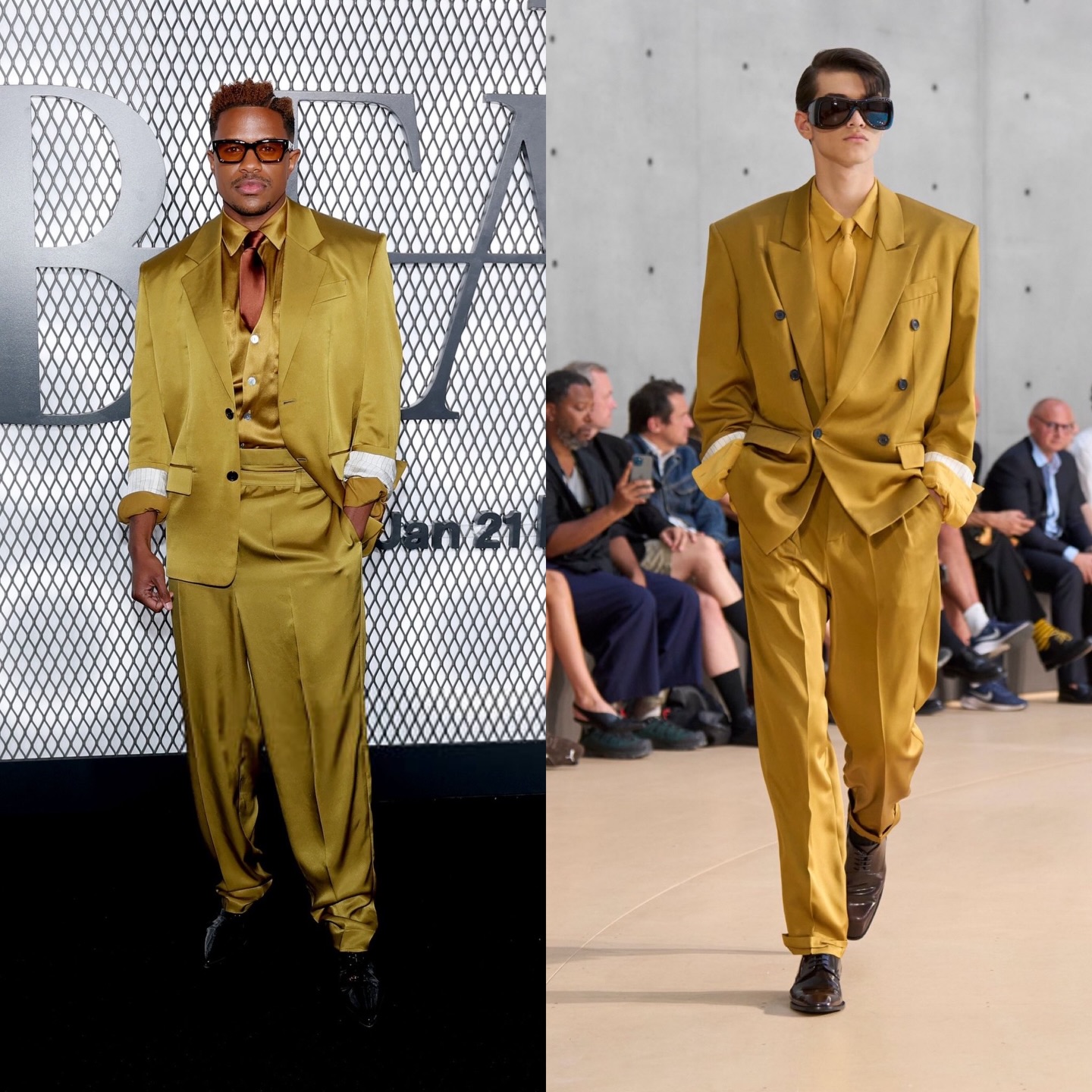 جيريمي بوب بتصميم سان لوران (إنستغرام)