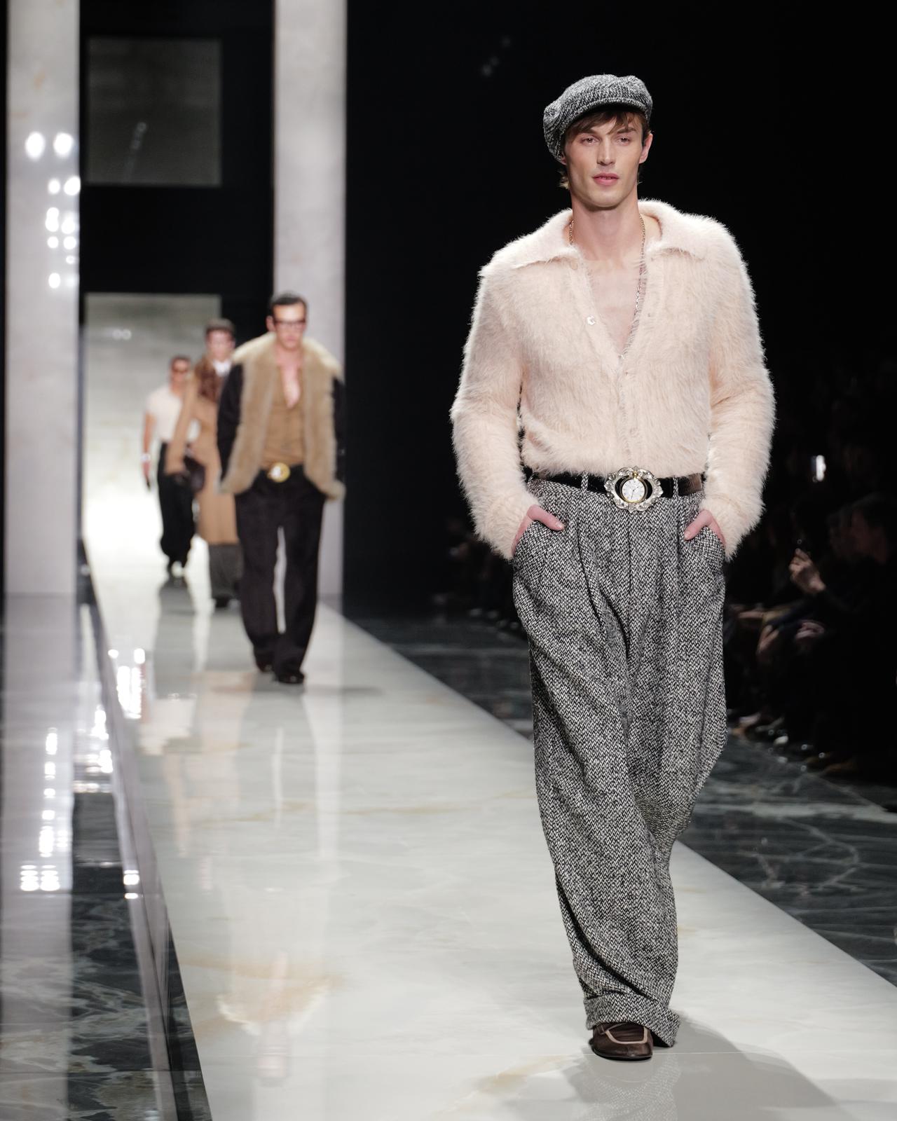 من عرض دولتشي أند غابانا لخريف وشتاء 2026 و2027 في ميلانو (إنستغرام)