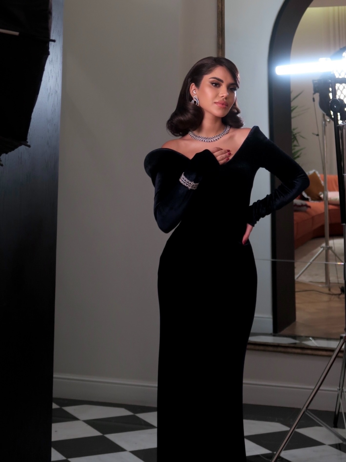 نجود الرميحي بتصميم Alaia (إنستغرام)