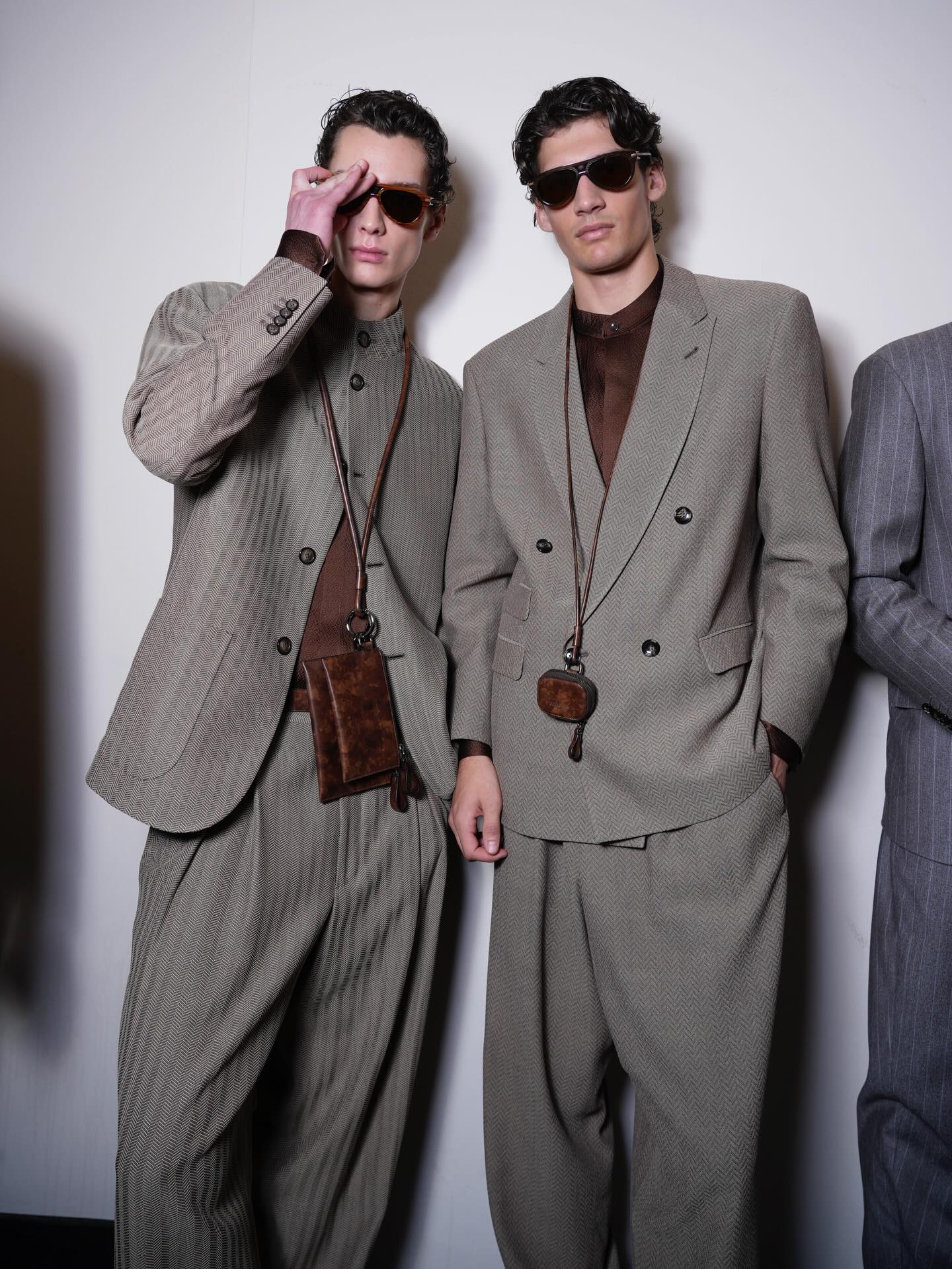 من عرض جورجيو أرماني لخريف وشتاء 2026 و2027 في ميلانو (إنستغرام)