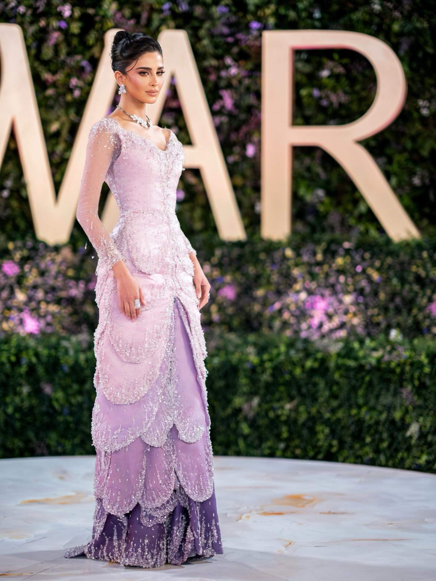 رهف الحربي بتصميم سارة مراد (إنستغرام)