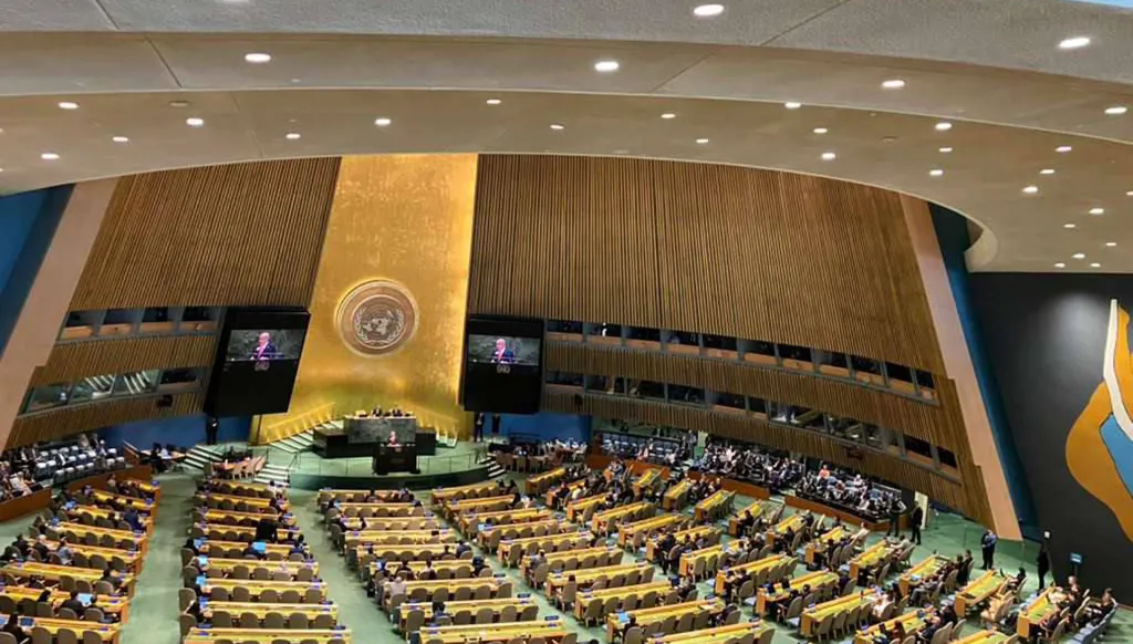 بالفيديو... انسحاب وفود خلال كلمة نتنياهو في الأمم المتحدة