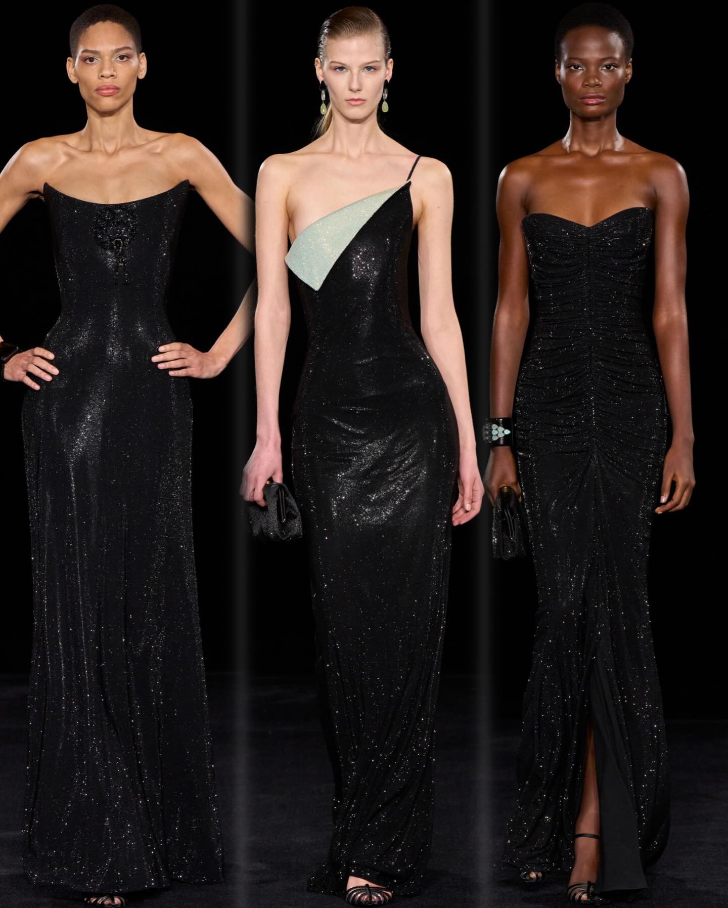 من عرض أزياء أرماني بريفييه في أسبوع الخياطة الراقية بباريس (إنستغرام)