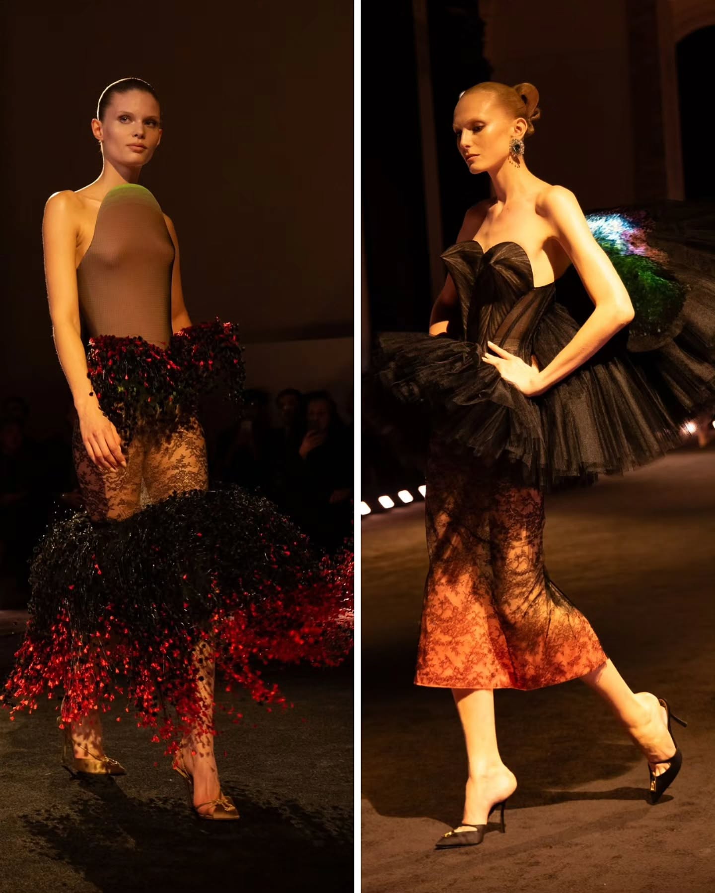 عرض سكياباريلي في أسبوع الموضة الباريسي للخياطة الراقية (إنستغرام)