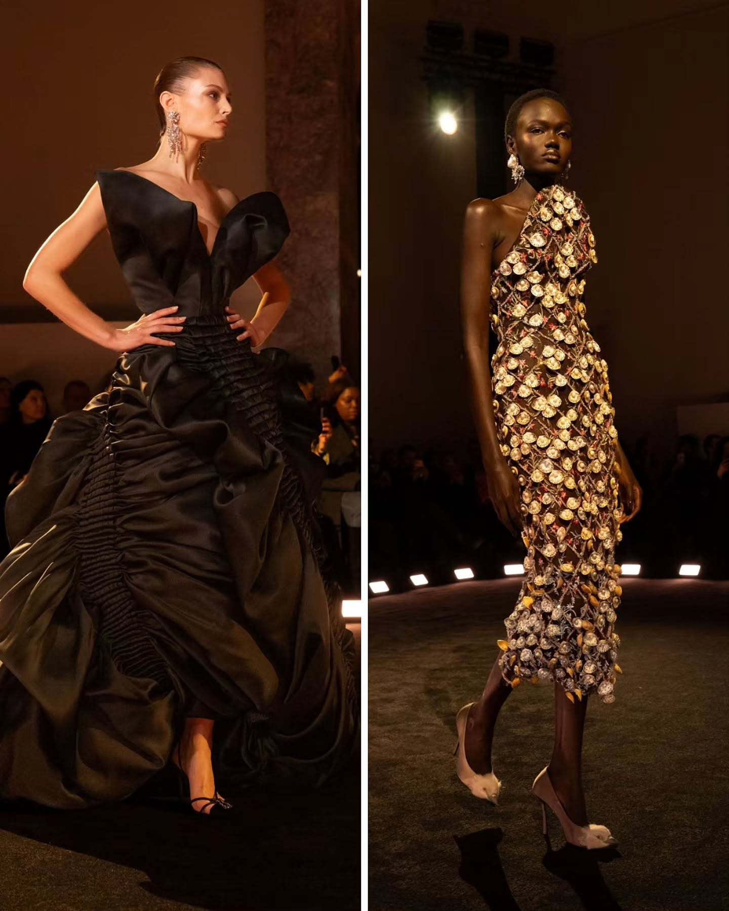 عرض سكياباريلي في أسبوع الموضة الباريسي للخياطة الراقية (إنستغرام)