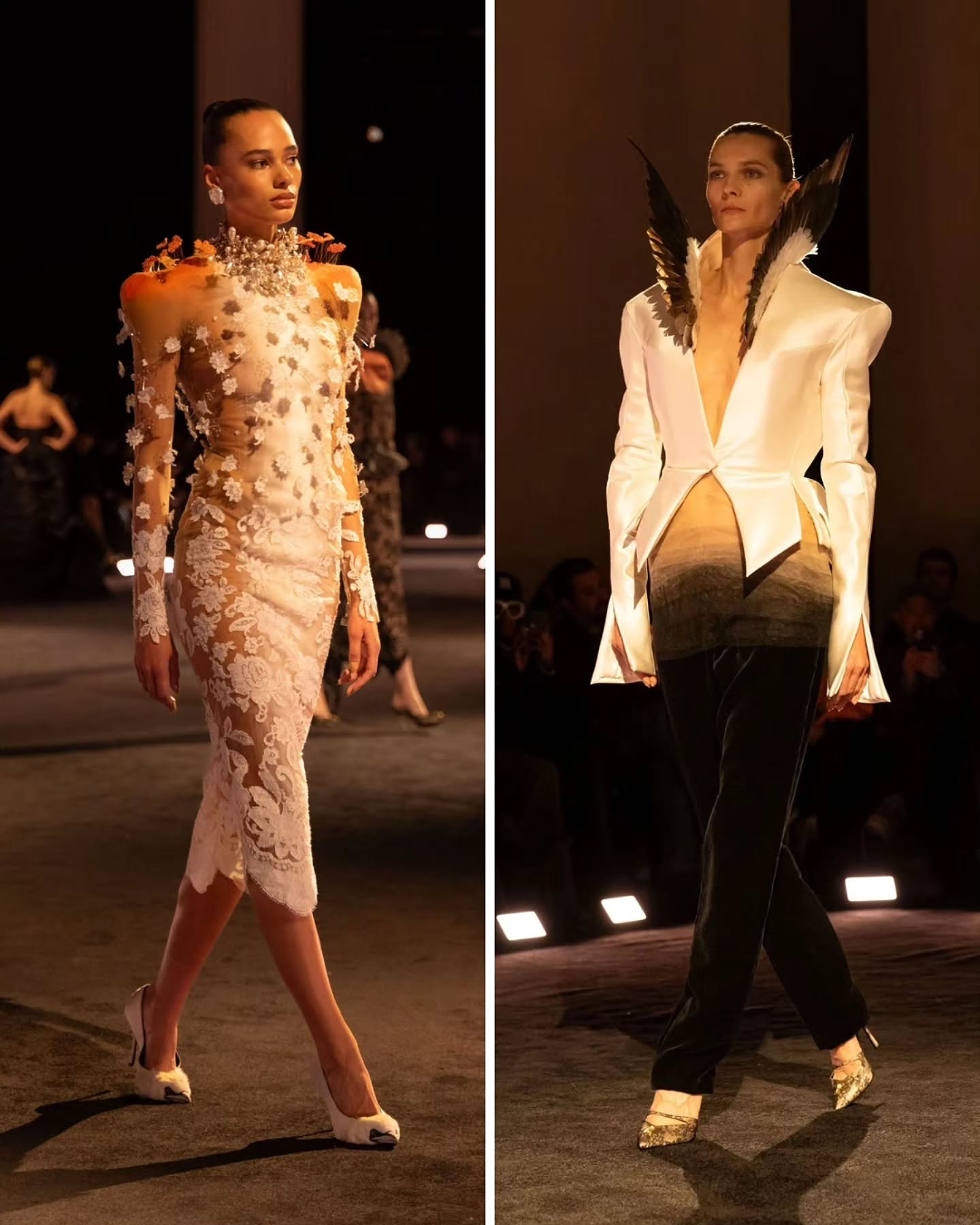 عرض سكياباريلي في أسبوع الموضة الباريسي للخياطة الراقية (إنستغرام)