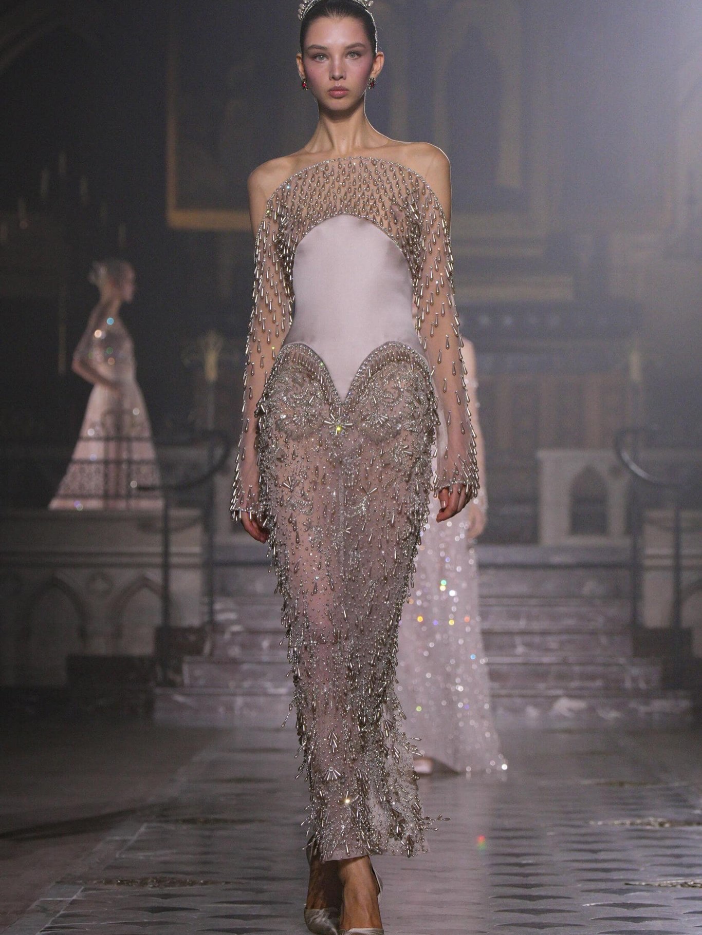 من مجموعة الحب لدار جورج حبيقة في أسبوع الخياطة الراقية في باريس (إنستغرام)