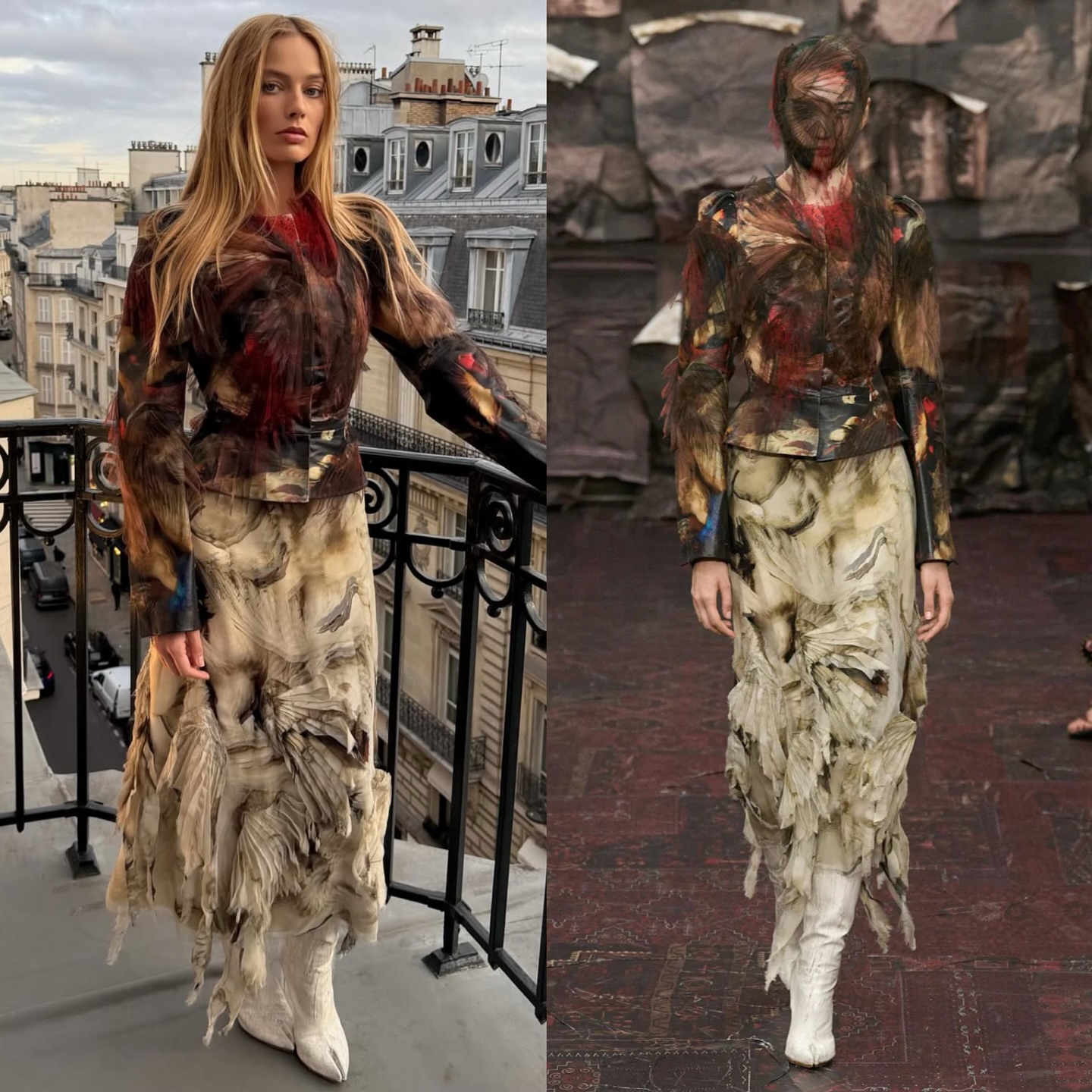 مارغو بتصميم ميزون مارجيلا (إنستغرام)