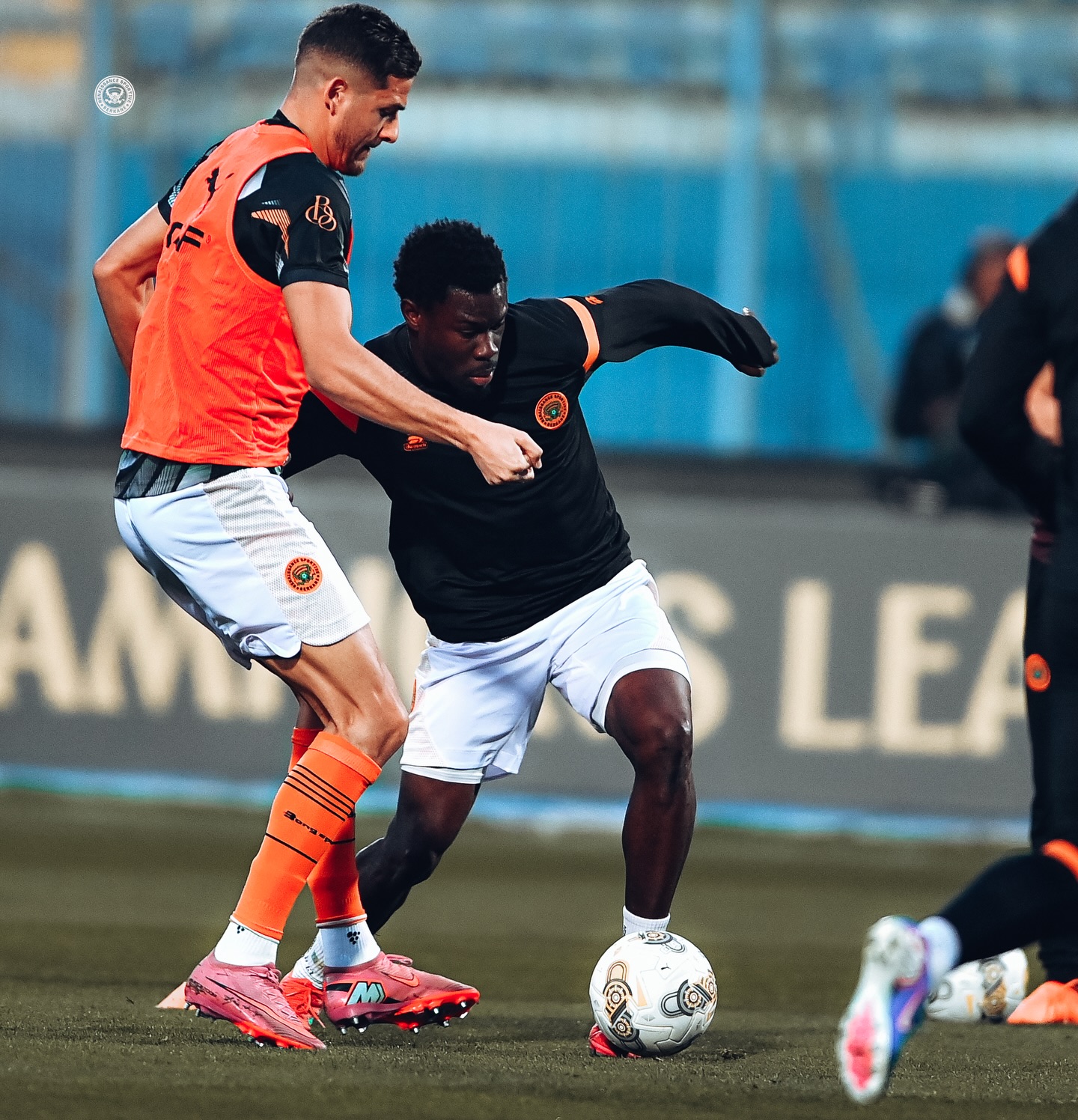 استعدادات نهضة بركان المغربي للمباراة. (فيسبوك)