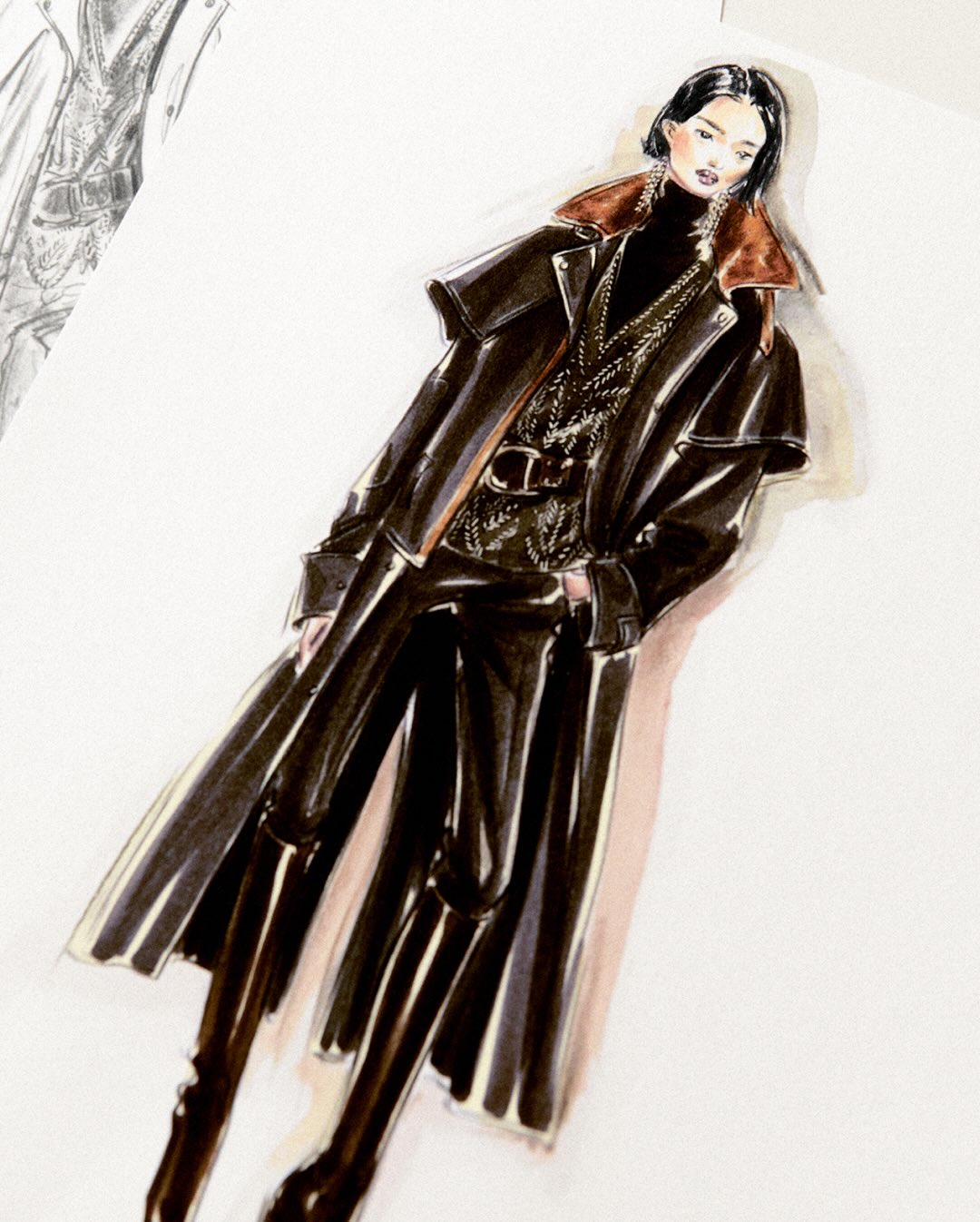 صورة تلخصّ فكرة مجموعة الألبسة النسائيّة الجاهزة من رالف لورين لخريف 2026  (إنستغرام)