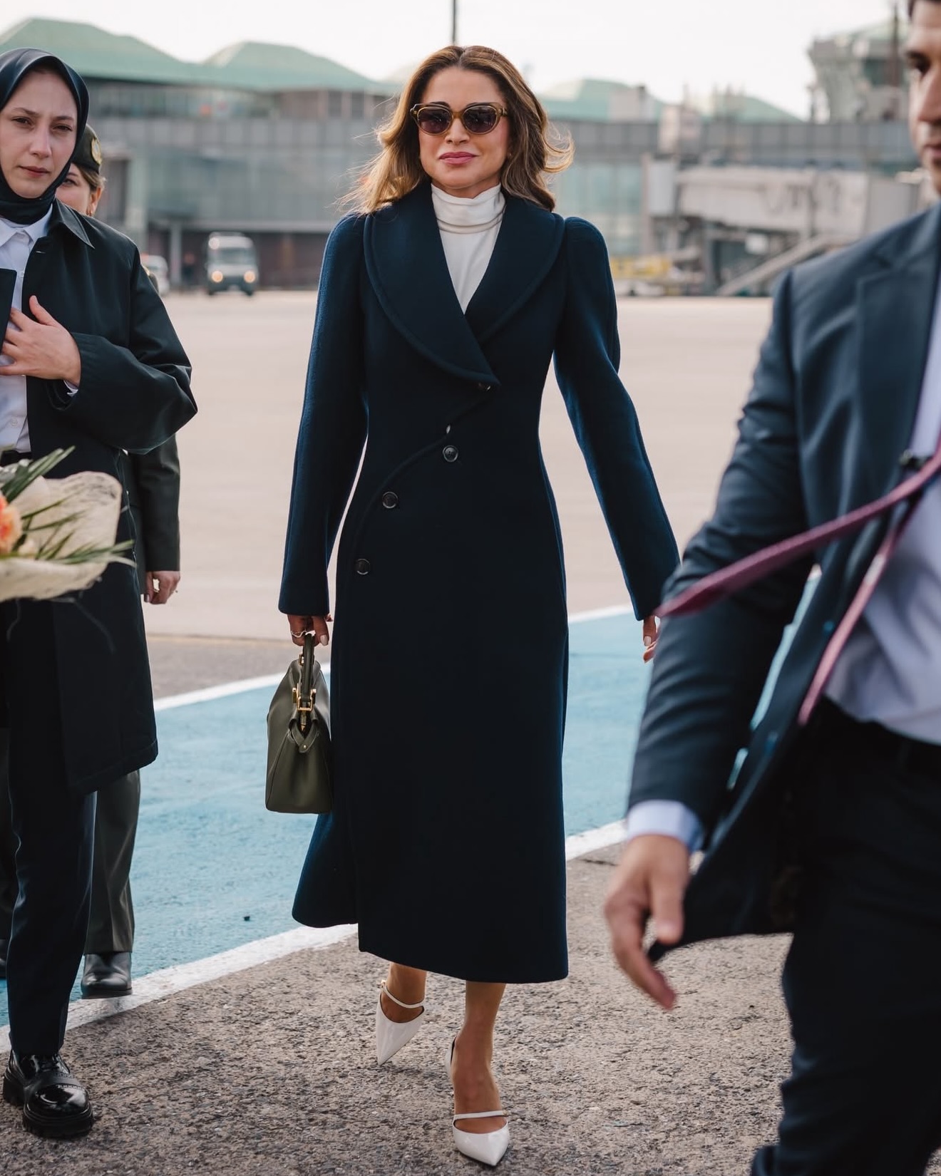 الملكة رانيا في قصر دولمة بهجة (إنستغرام)