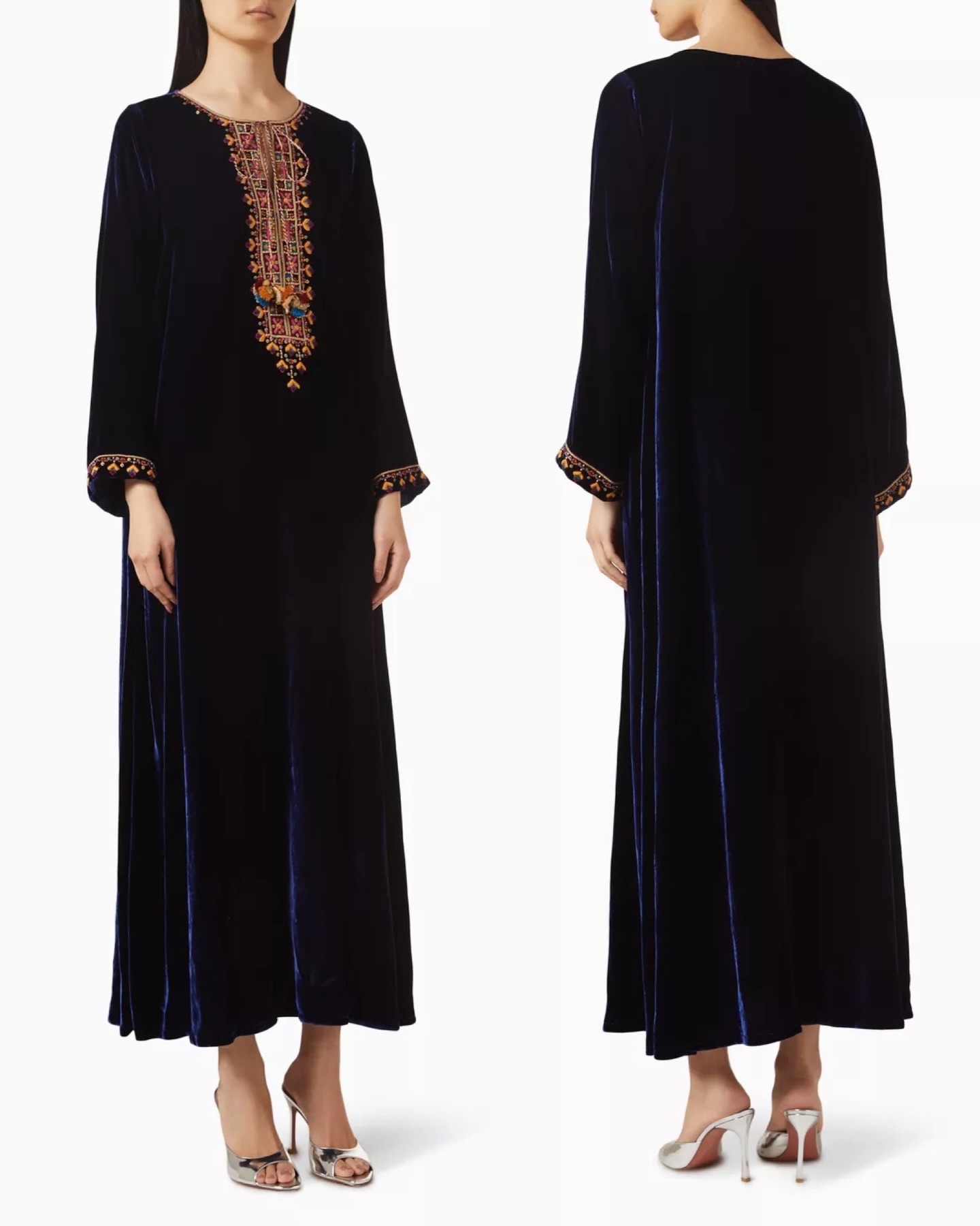 أناقة الجلابية المخمليّة من دار Farha (إنستغرام)