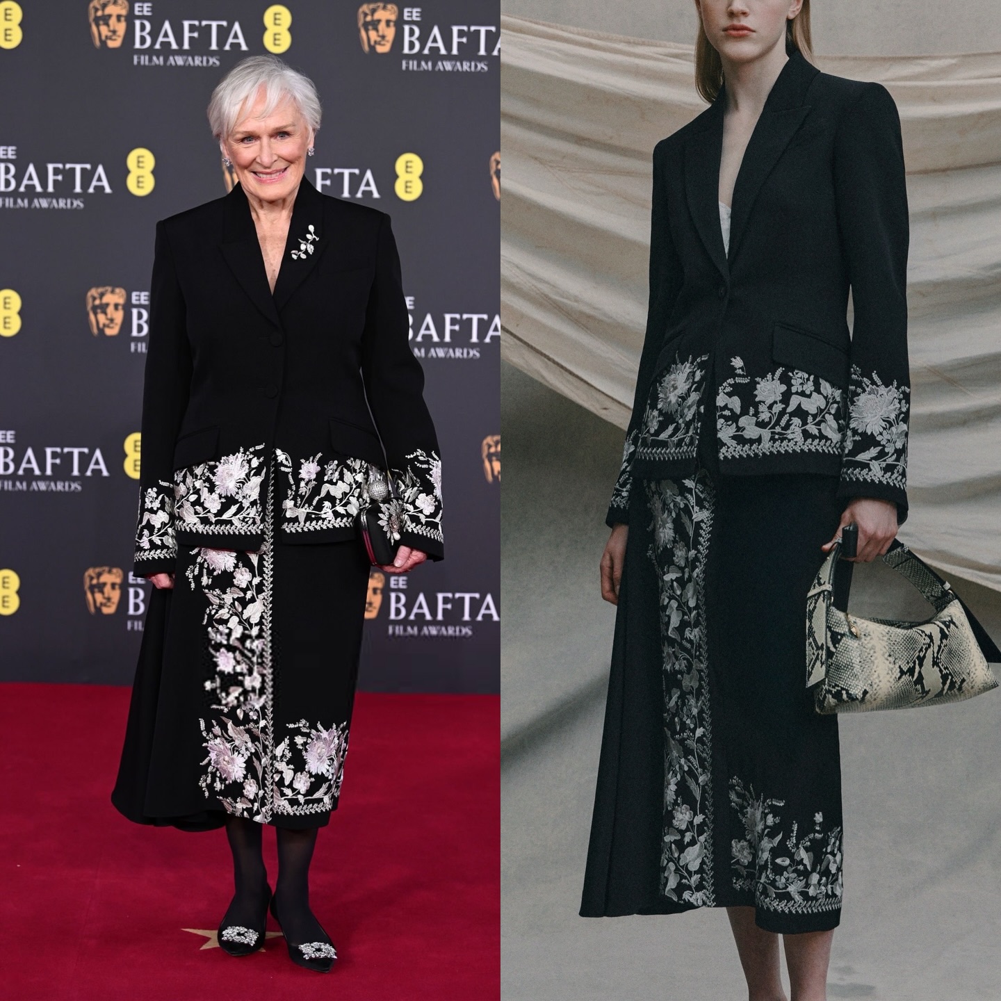 غلين كلوز في حفل بافتا 2026 (إنستغرام)