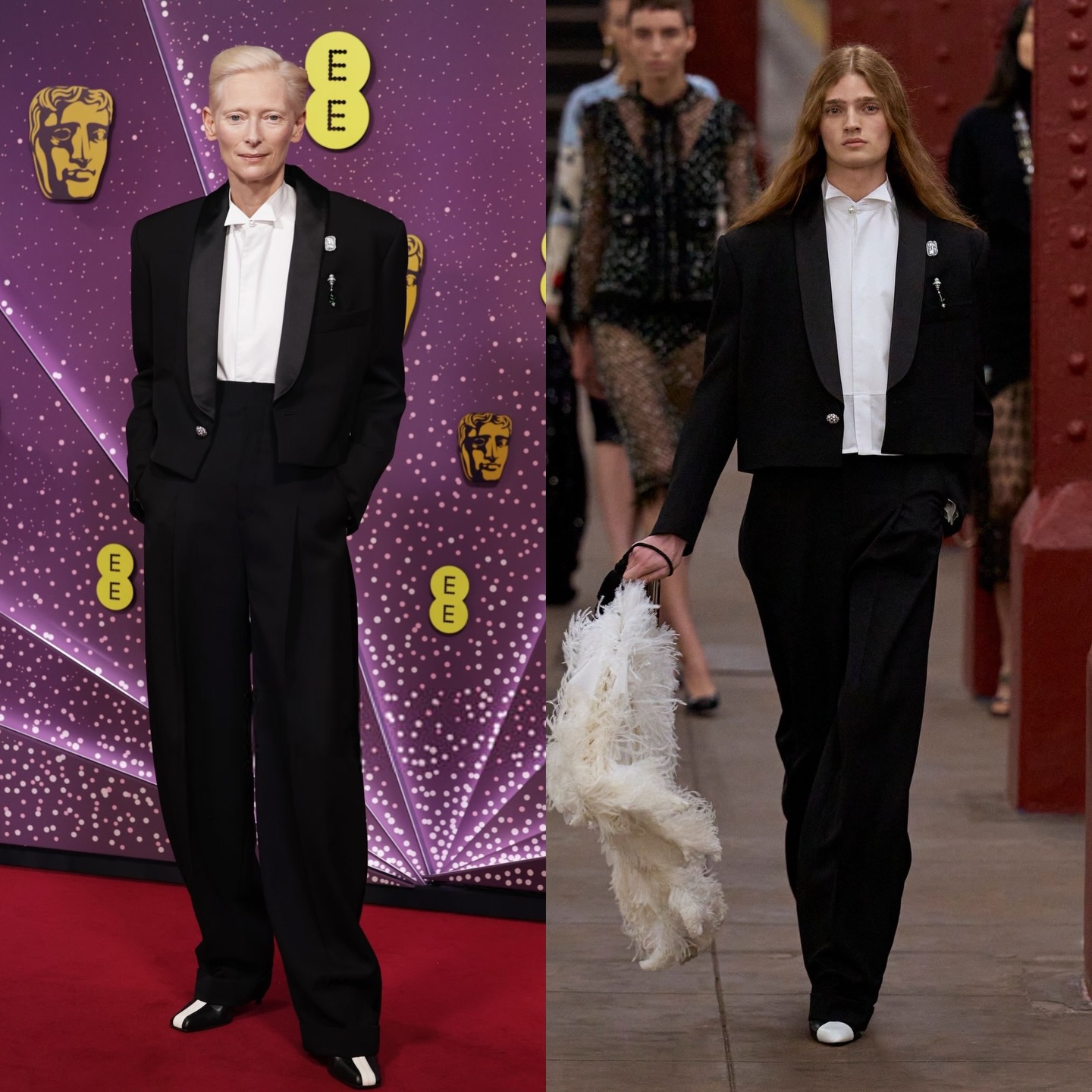 تيلدا سوينتون في حفل بافتا 2026 (إنستغرام)