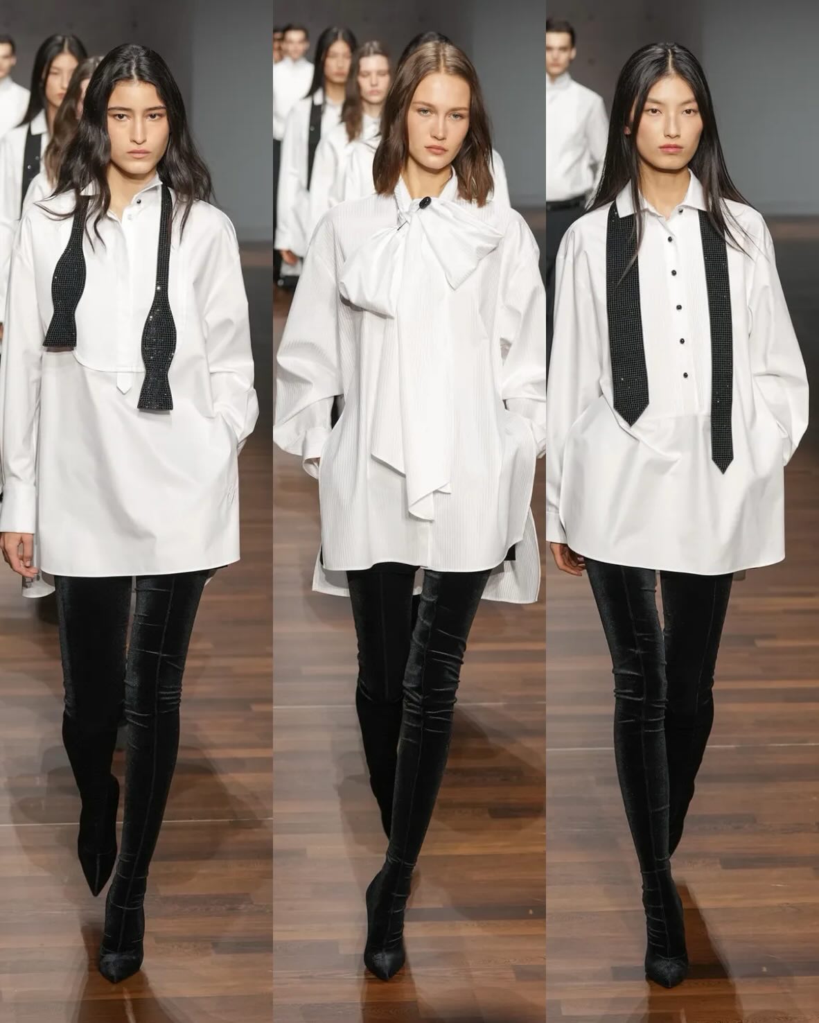 من عرض أمبوريو أرماني خريف وشتاء 2026/2027 للألبسة النسائيّة والرجاليّة (إنستغرام) 