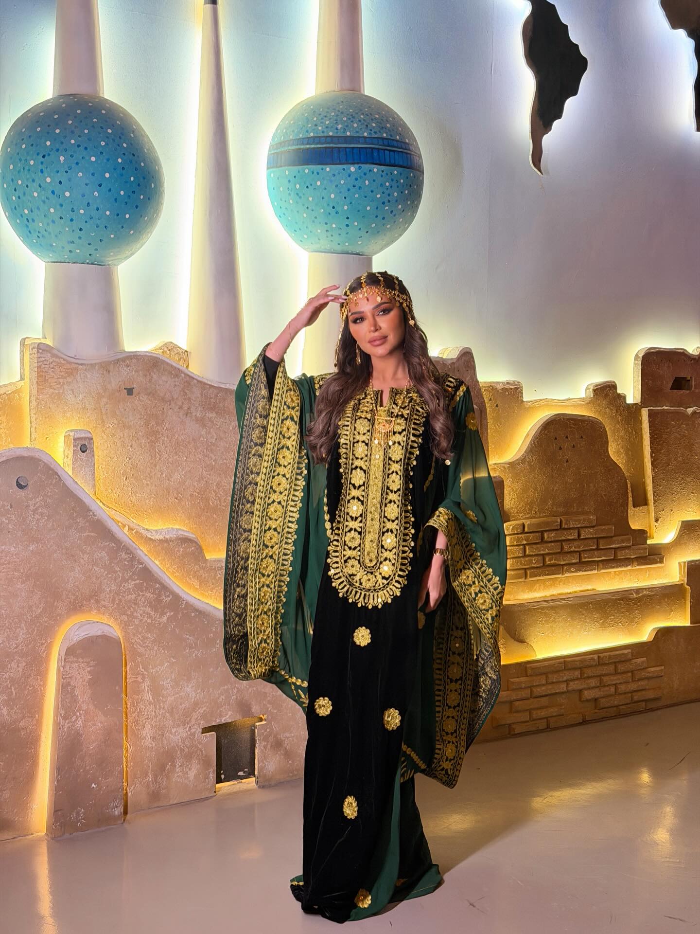 نهى نبيل بإطلالة تراثيّة في العيد الوطني الكويتيّ (إنستغرام)