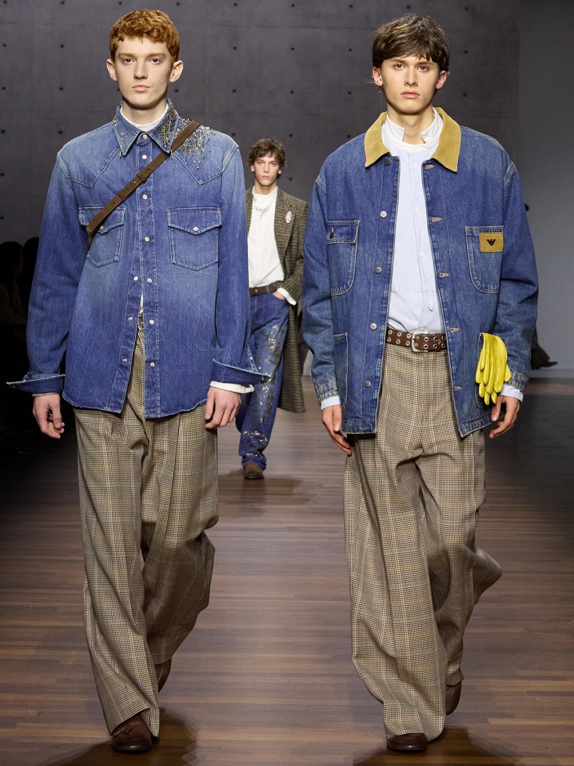 من عرض أمبوريو أرماني خريف وشتاء 2026/2027 للألبسة النسائيّة والرجاليّة (إنستغرام) 