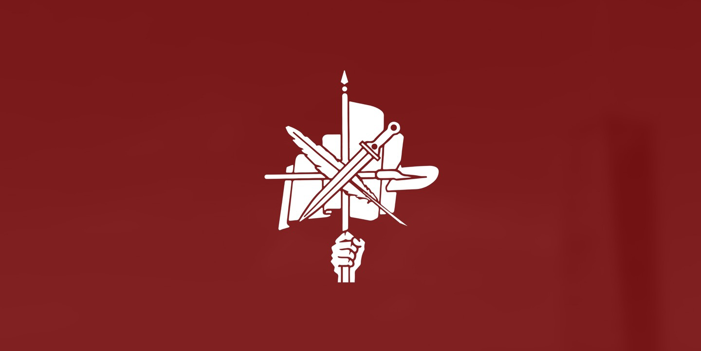 شعار حزب الطاشناق. (وكالات)