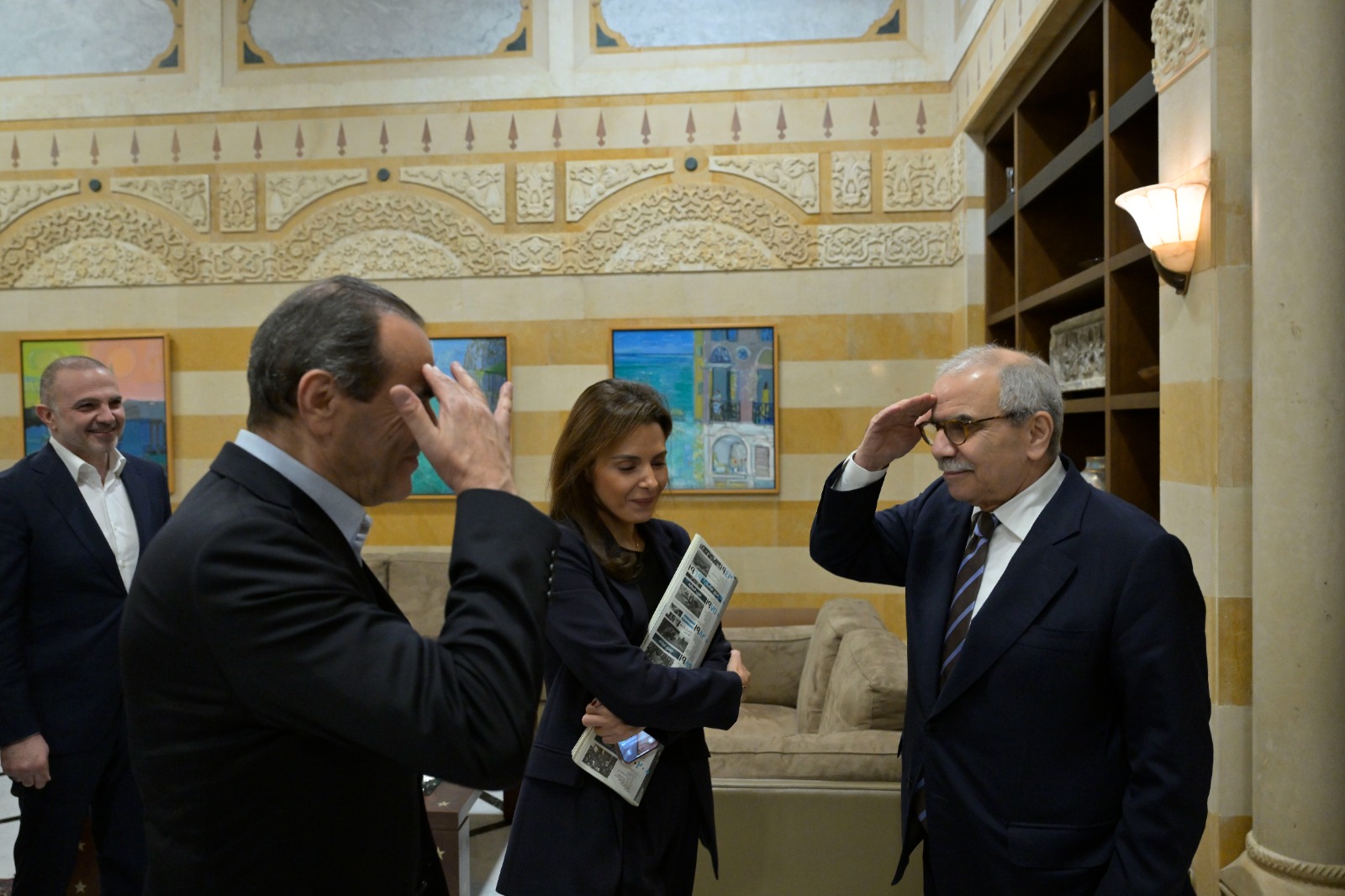 من زيارة وفد النهار إلى سلام (نبيل اسماعيل).