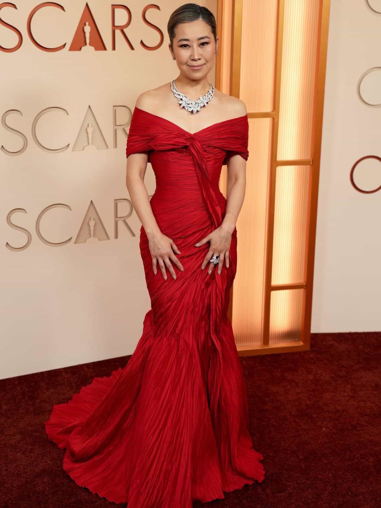 ماغي كانغ بتصميم مرمر حليم (إنستغرام)