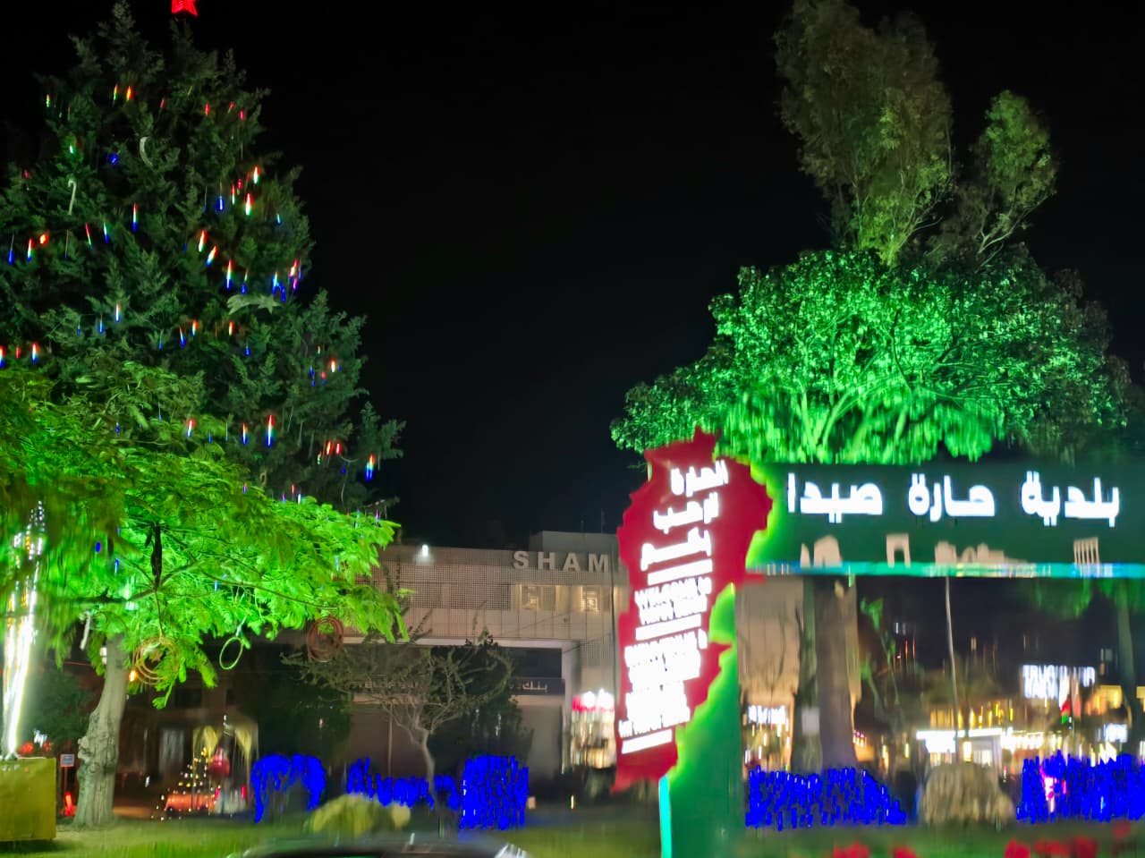 الحديقة مزدانة. (أحمد منتش)