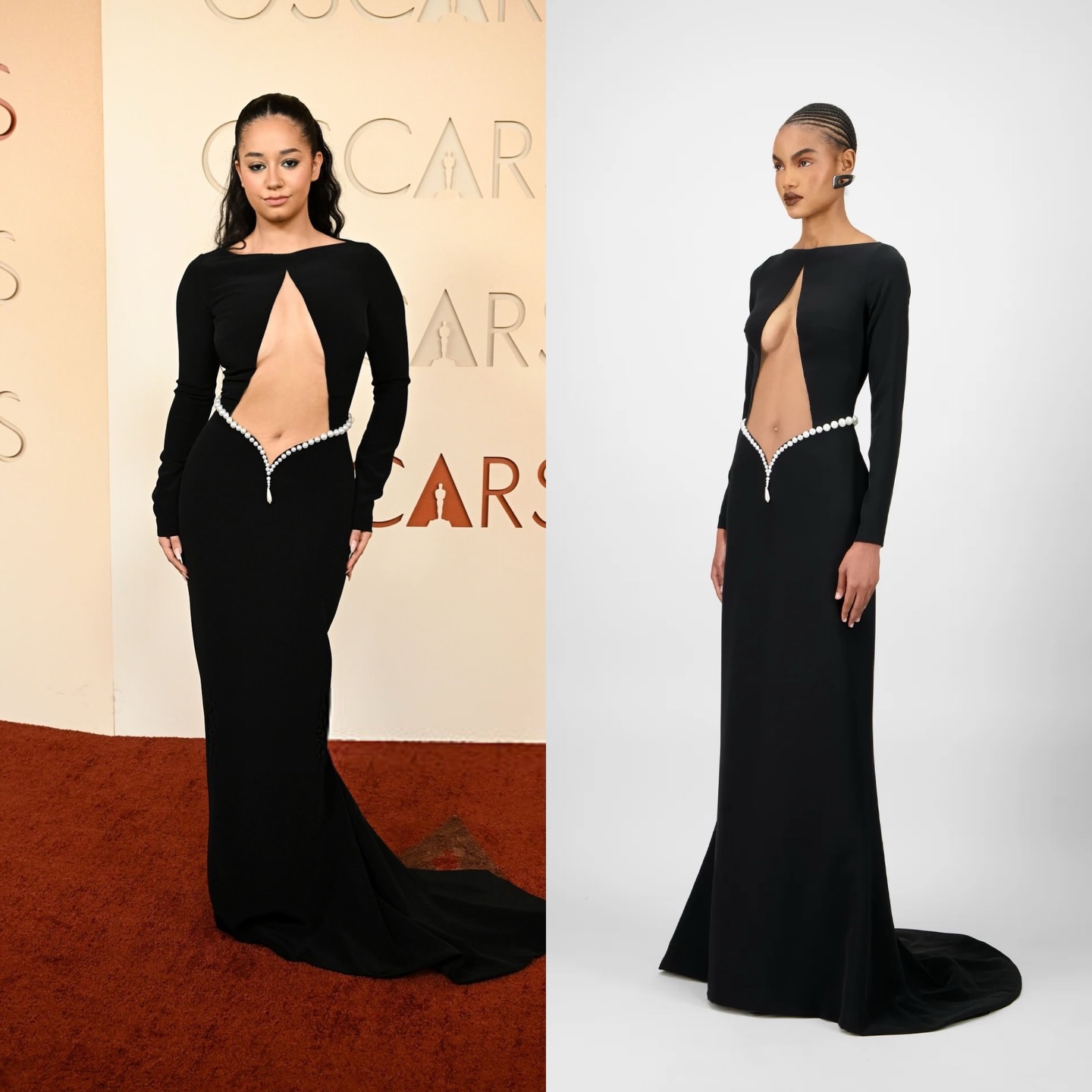 لينا محفوف بتصميم جورج حبيقة (إنستغرام)