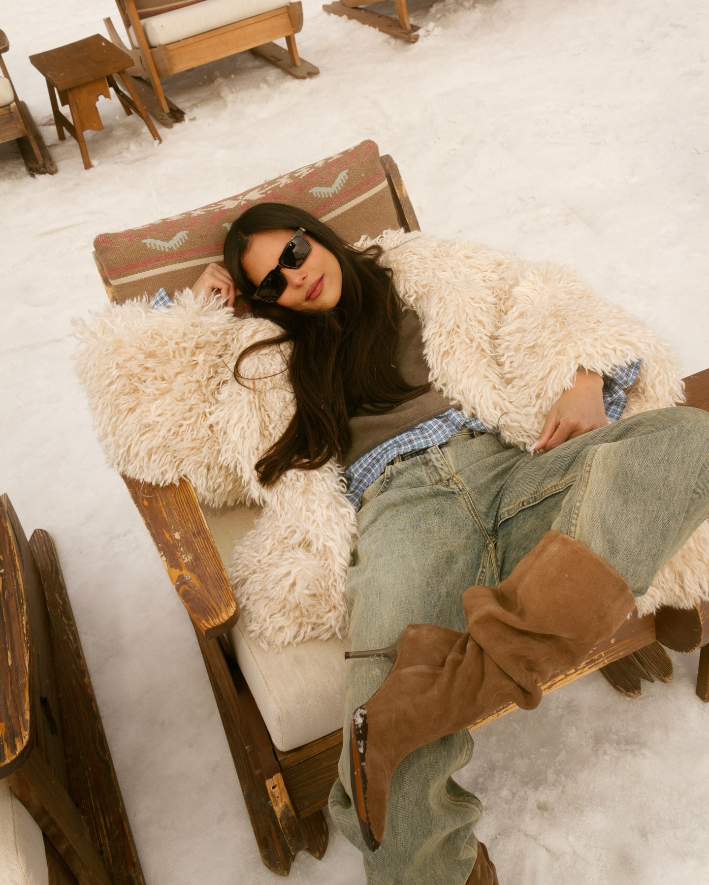 ندى باعشن بموضة الLayering (إنستغرام)