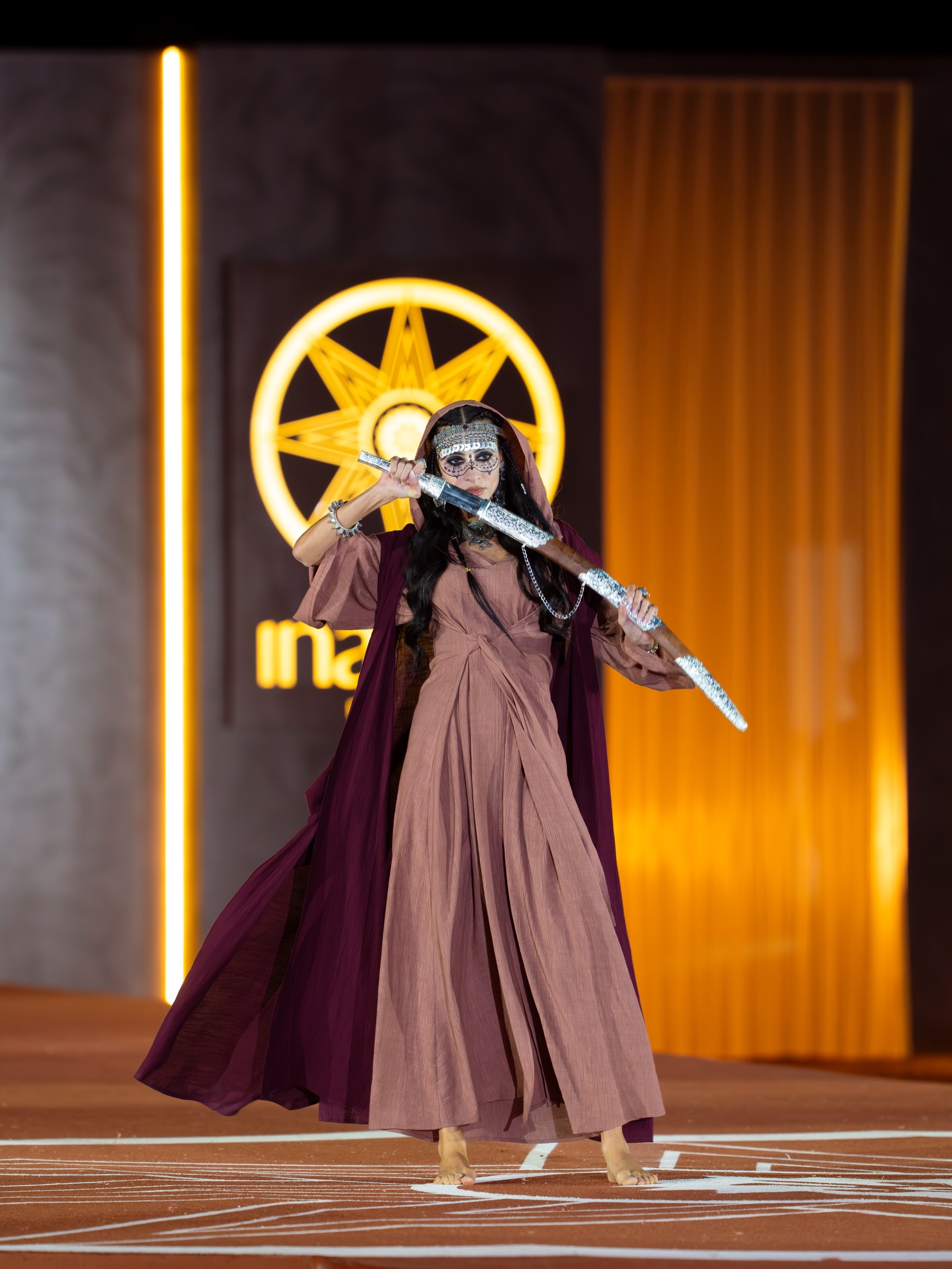 من عرض إنانا في صحراء مليحة (إنستغرام)