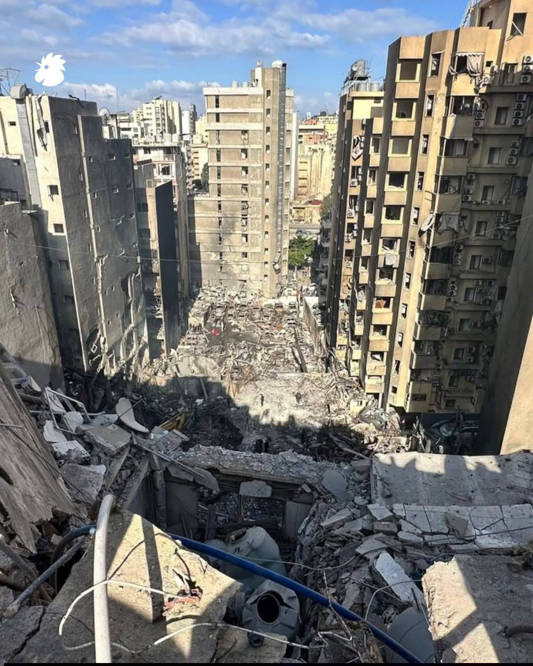 الدمار في كورنيش المزرعة في 9 نيسان 2026 (تصوير حسام شبارو- النهار)