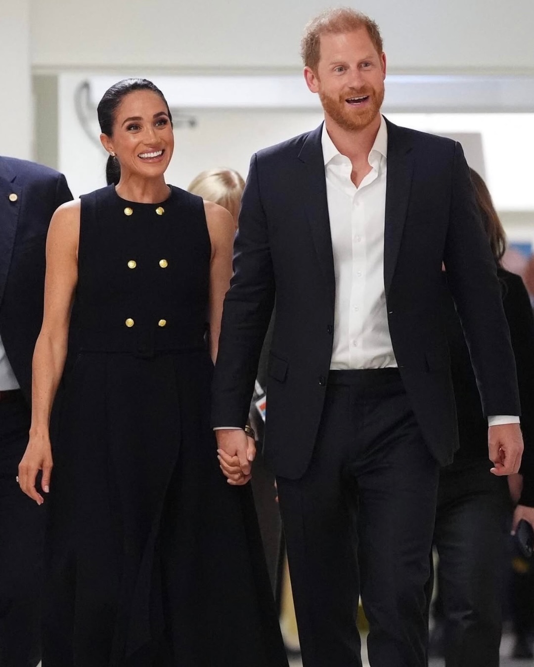 الأمير هاري وميغان ماركل في زيارتهما لمستشفى الأطفال الملكيّ (إنستغرام)