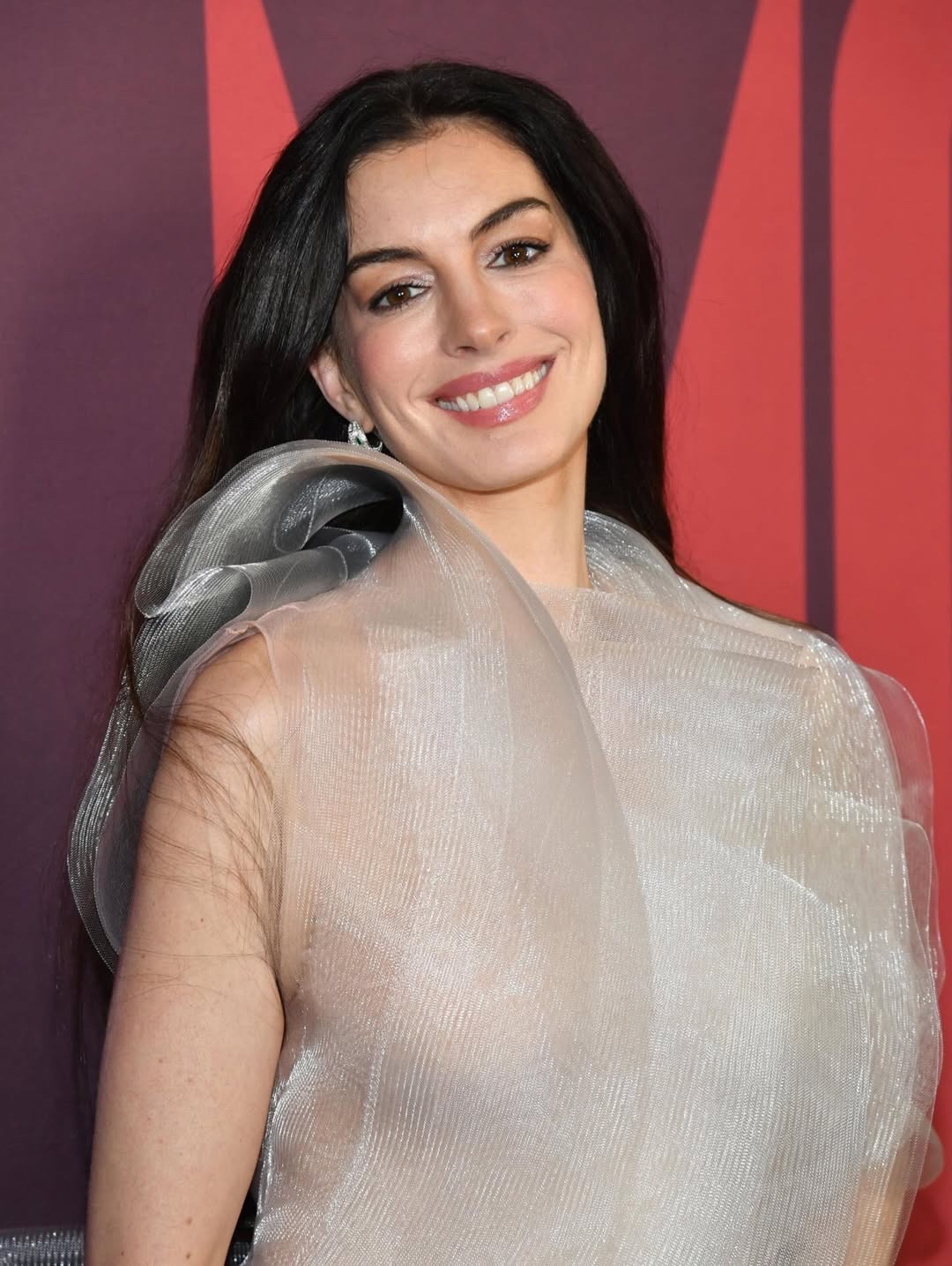 آن هاثاواي بمكياج برونزي ناعم (إنستغرام)