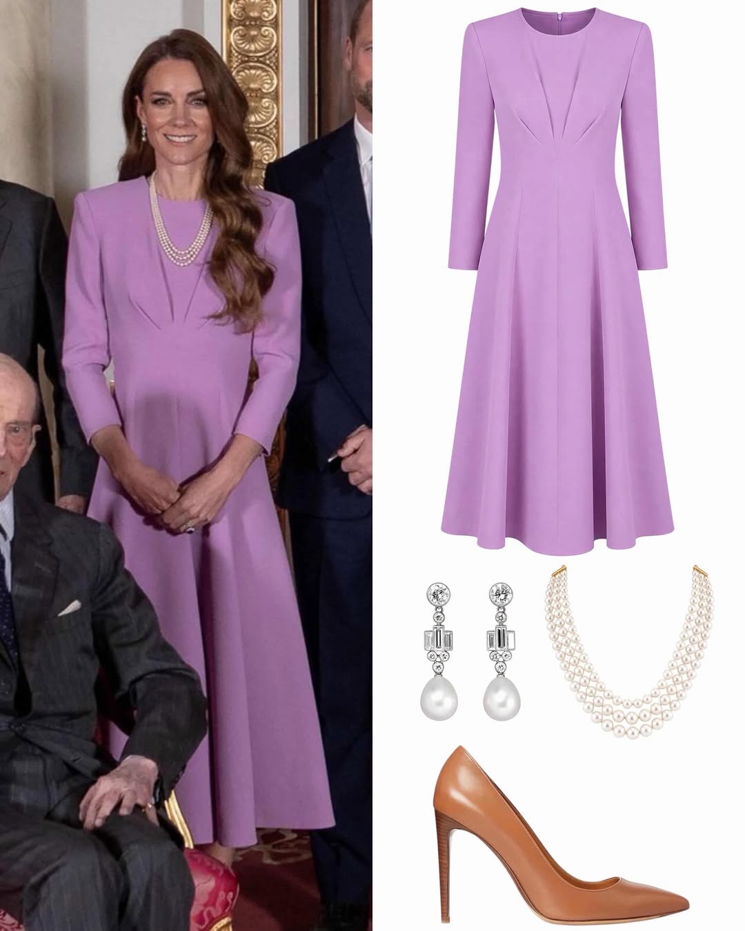 كيت ميدلتون بإطلالة مفصلة في المئوية لميلاد الملكة اليزابيث الثانية (انستغرام)