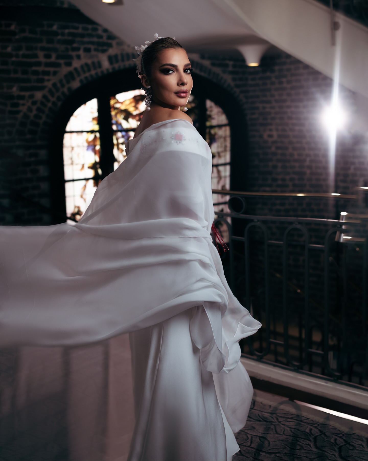 أصالة نصري بإطلالتها المهيبة في باريس (تصوير محمد أحمد)