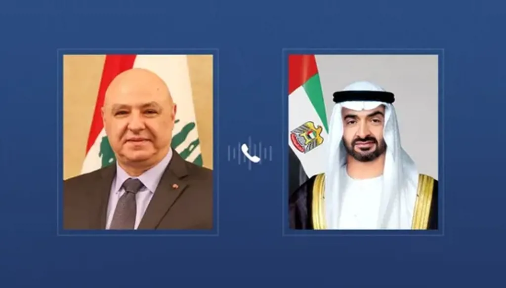الإمارات تجدد دعمها للبنان.. محمد بن زايد يؤكد لعون الاستعداد للمساعدة