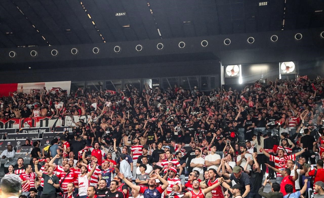 جماهير النادي الأفريقي. (صفحة النادي الأفريقي على فايسبوك)