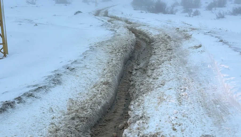 ثلوج شمال لبنان. (النهار)