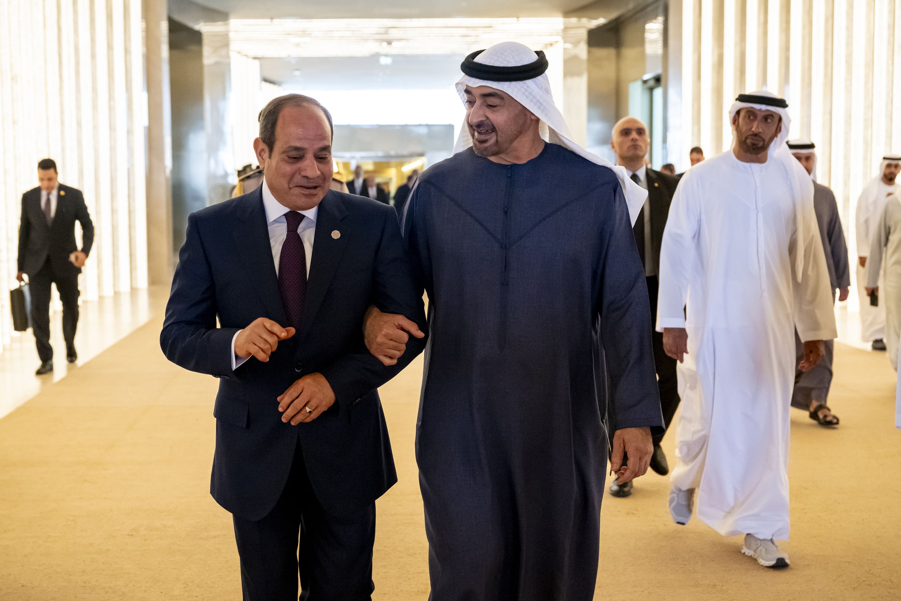 الرئيسان الإماراتي والمصري (وام)