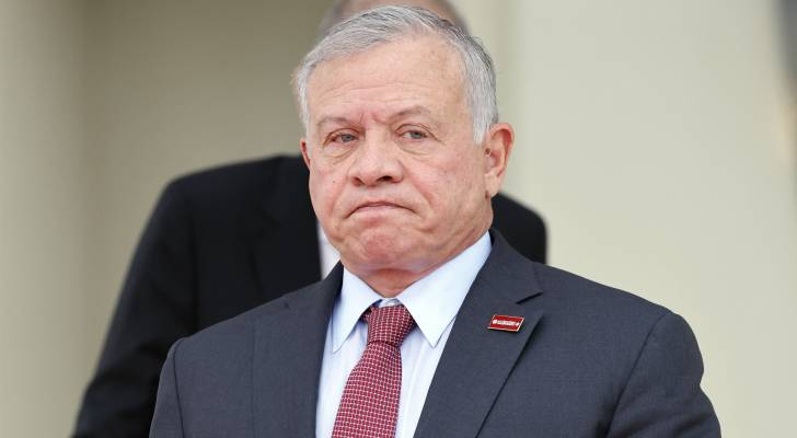 العاهل الاردني مستنكرا التصعيد الاخير (وكالات)