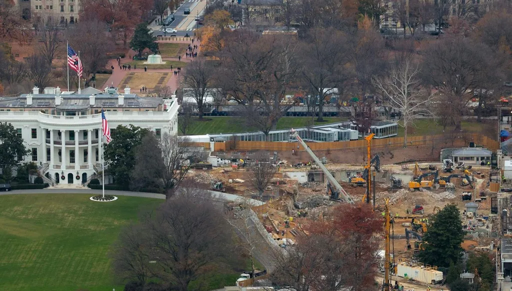 "قاعة رقص" البيت الأبيض… تقدّم سريع وحجم أكبر من المخطط (صور)