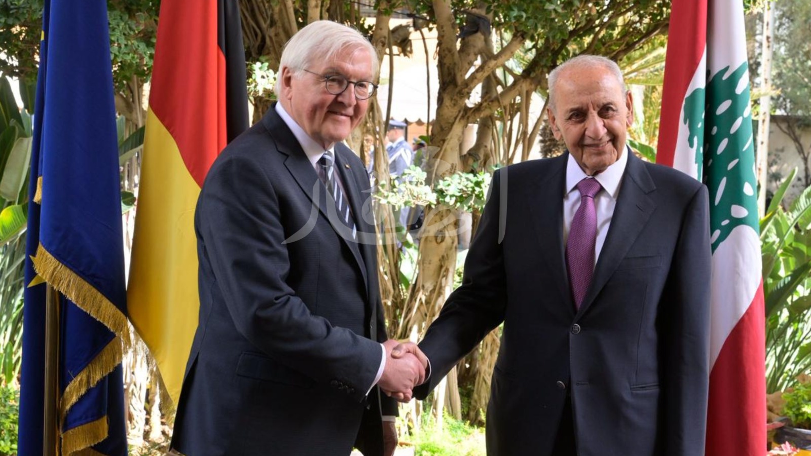 لقاء الرئيس الألماني وبري (نبيل اسماعيل).