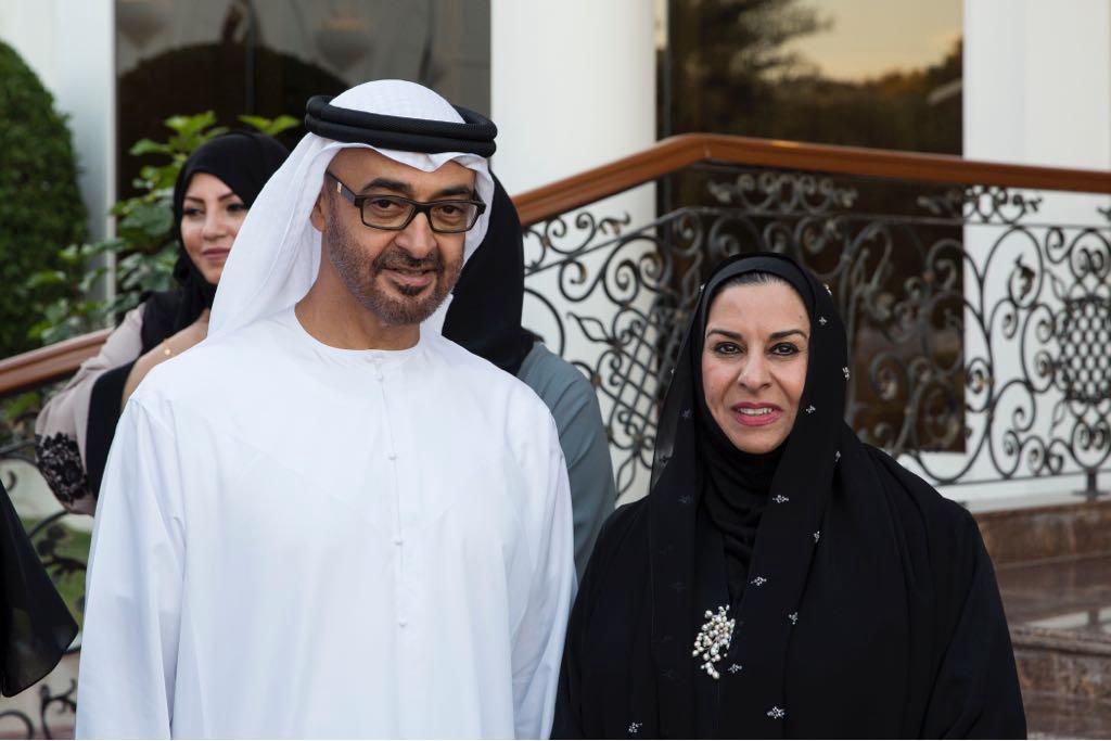 الشيخ محمد بن زايد والمهندسة فريدة العوضي