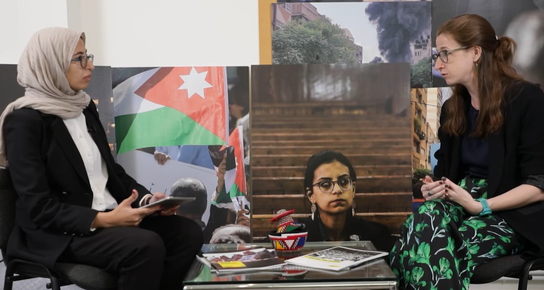 الزميلة فاطمة عباني تحاور كريستين بيكرلي (النهار)