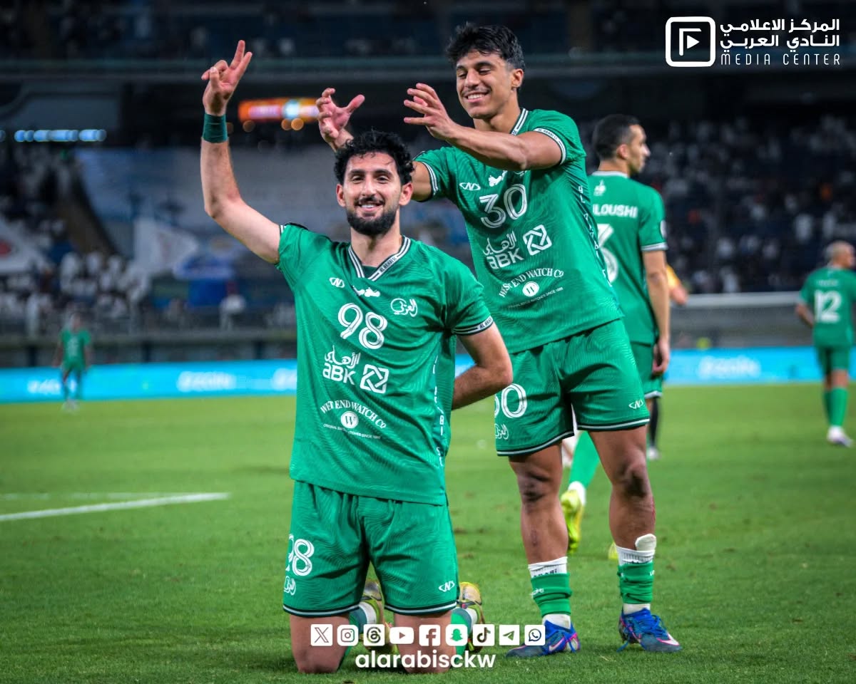 من مباراة العربي والكويت في النهائي. (وكالات)