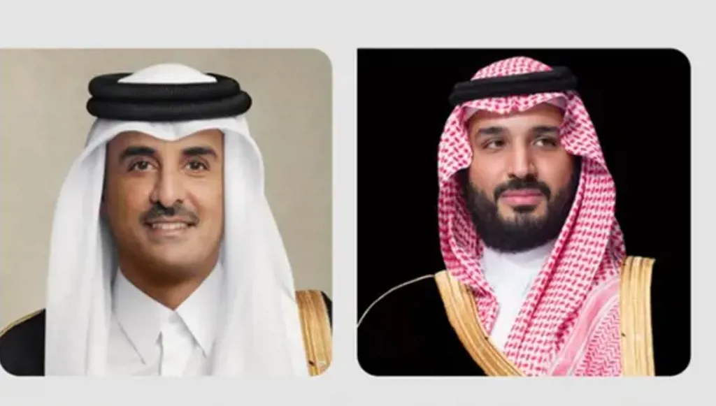ولي العهد السعودي وأمير قطر يبحثان الأحداث الإقليمية والدولية